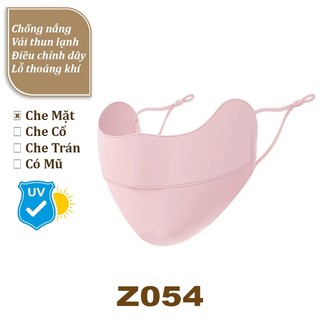  Khẩu Trang Chống Nắng Che Mặt Face Mask 3D   Chống 50 NỮ Nhiều Màu Thời Trang Dây Rút Vải Thun Lạnh Cotton   