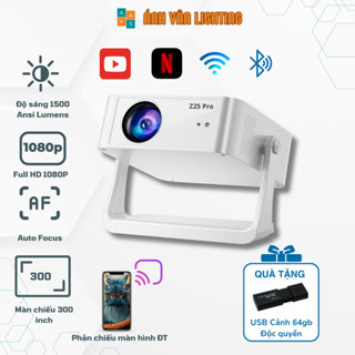 Máy Chiếu Z25 Pro - Full HD 1080 | Tặng USB Hiệu Ứng Cảnh 64GB | Đi Cảnh, Xem Phim, Youtube...