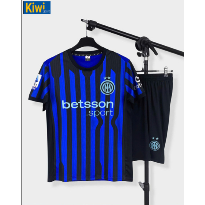 Áo Bóng Đá CLB Inter Milan 2025 – 2026 Sọc Xanh Đen Sân Nhà