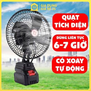 Quạt Tích Điện Mini DIDOOGLT Để Bàn Lượng Lớn 10 Cell Làm Mát Cực Nhanh, Sử Dụng Liên Tục Nhiều Giờ