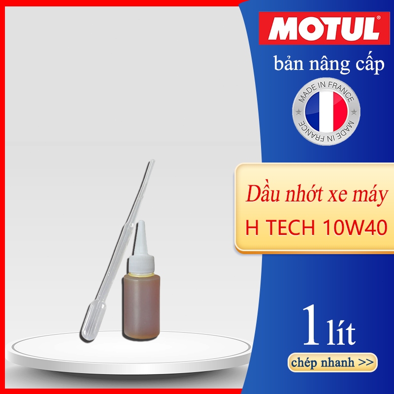 Nhớt MoTul Htech 100 4T 10W40 Tổng Hợp 100% JASO MA2 Cao Cấp chính hãng MOTUL Việt Nam