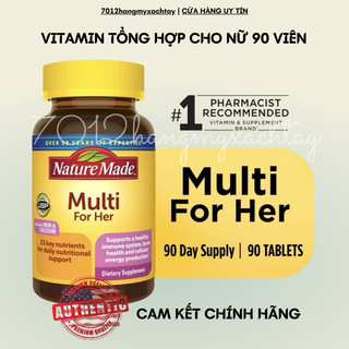 [BILL MỸ] Vitamin tổng hợp cho nữ Multivitamin for her tăng cường sức khỏe toàn diện cho nam nữ