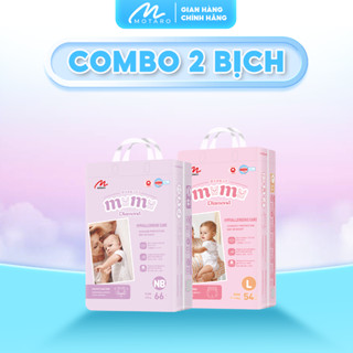 [KHÔNG QUÀ] 2 Bịch Tã Bỉm Dán/Quần Momo Diamond Chính Hãng, Đủ Size Cho Bé