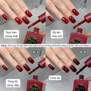  Sơn gel ĐỎ Ramyla chai lẻ 15ml sơn màu đỏ thạch đỏ rượu vang Chính Hãng 