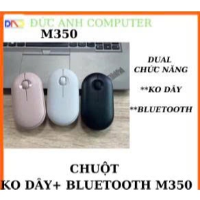 Chuột Không Dây Yên Lặng M350/ M350S Kết Nối Bluetooth/ Usb -HÀNG OEM , Nhỏ Gọn, Giảm ồn