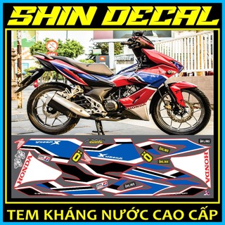 [SHIN DECAL] Tem rời xe winner X HRC dán xe đỏ