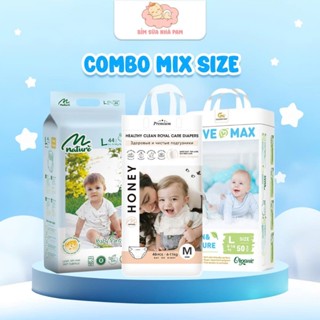 [1 BỊCH] Tã Bỉm Dán/Quần Love Max, Bỉm Honey Premium, Tã Momo Nature Mẫu Mới Chính Hãng