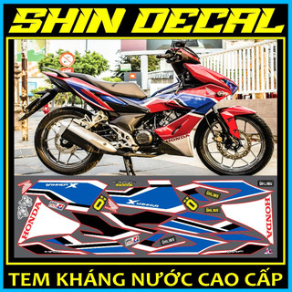 [SHIN DECAL] Tem rời xe winner X HRC dán xe đỏ