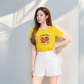 [Form Vừa] Áo phông nữ LOZA nhiều màu BST Hoa quả Summer 2025 chất liệu thun cotton 4 chiều mát mẻ - Mã VT8333