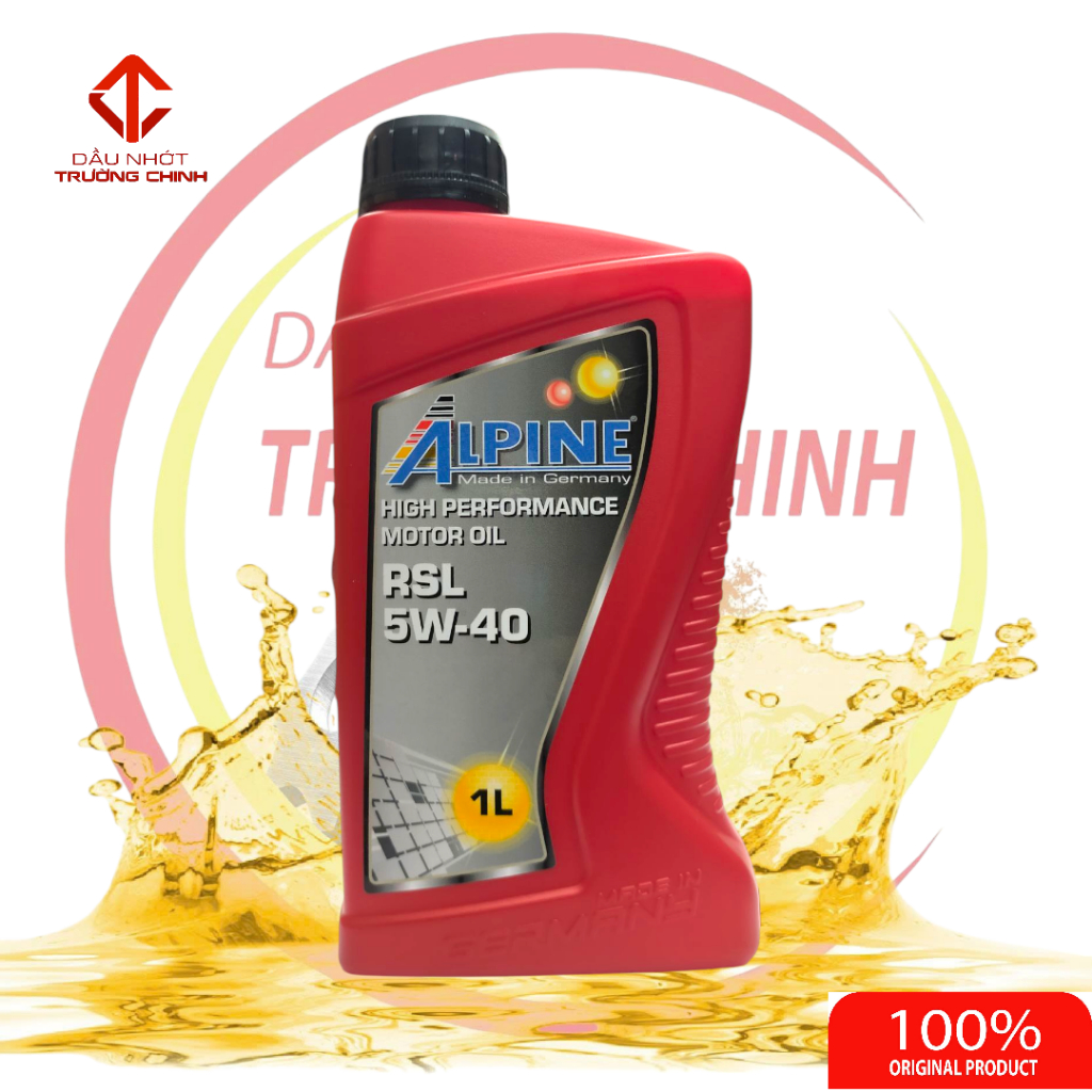Dầu nhớt ALPINE RSL 5W-40 1L Nhập khẩu Đức - Dầu tổng hợp cao cấp cho xe tay ga và xe ô tô