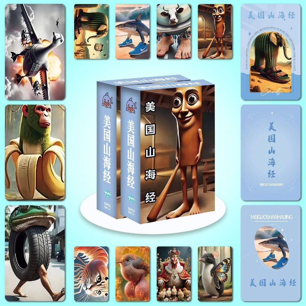 Hộp ảnh thẻ BRAINROT ITALIAN Tung Tung Tung Sahur Tralalelo ngẫu nhien 50 tấm