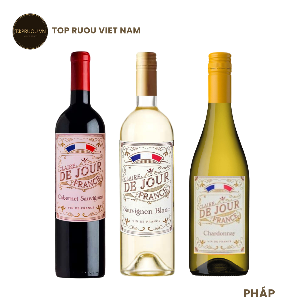 Vang Claire De Jour - Pháp - 12 - 12.5 Độ - 750ml [TOPRUOUVIETNAM]