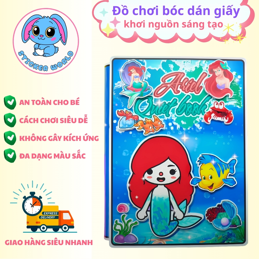 Đồ chơi bóc dán ngôi nhà búp bê Tocaboca bằng giấy H22