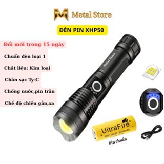 Đèn pin siêu sáng XHP50-Sản phẩm chính hãng -Đèn pin cầm tay
