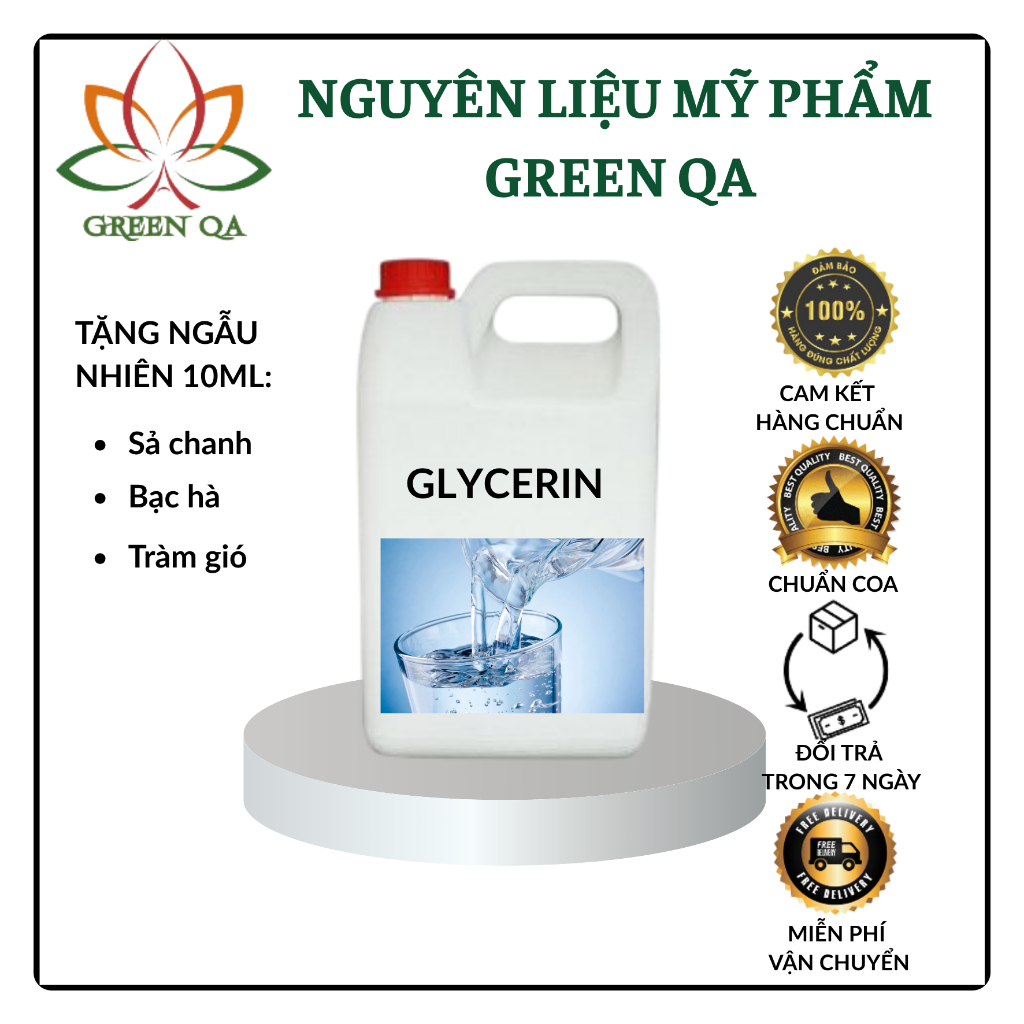 15kg Glycerin thực vật tặng tinh dầu