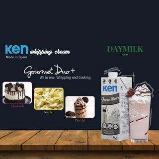 [TP HCM] Kem tươi 𝗪𝗵𝗶𝗽𝗽𝗶𝗻𝗴 𝗖𝗿𝗲𝗮𝗺 𝗞𝗘𝗡 1lit