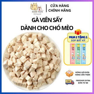   Túi 500G  Gà Viên Sấy Thơm Ngon Dành Cho Chó Mèo Gà Viên Sấy Khô Cao Cấp Cho Chó Xoài Non Petshop 