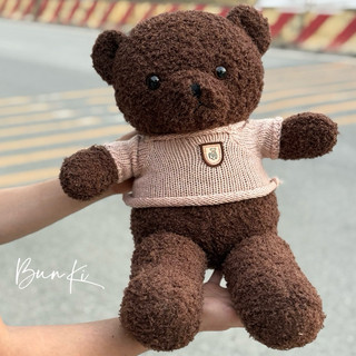  GẤU BÔNG BOBBY BROWN 60CM NÂU ĐEN CAO CẤP BUNKI 