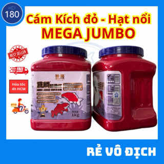 Cám kích màu Mega Jumbo Super Red 1kg - hạt nổi