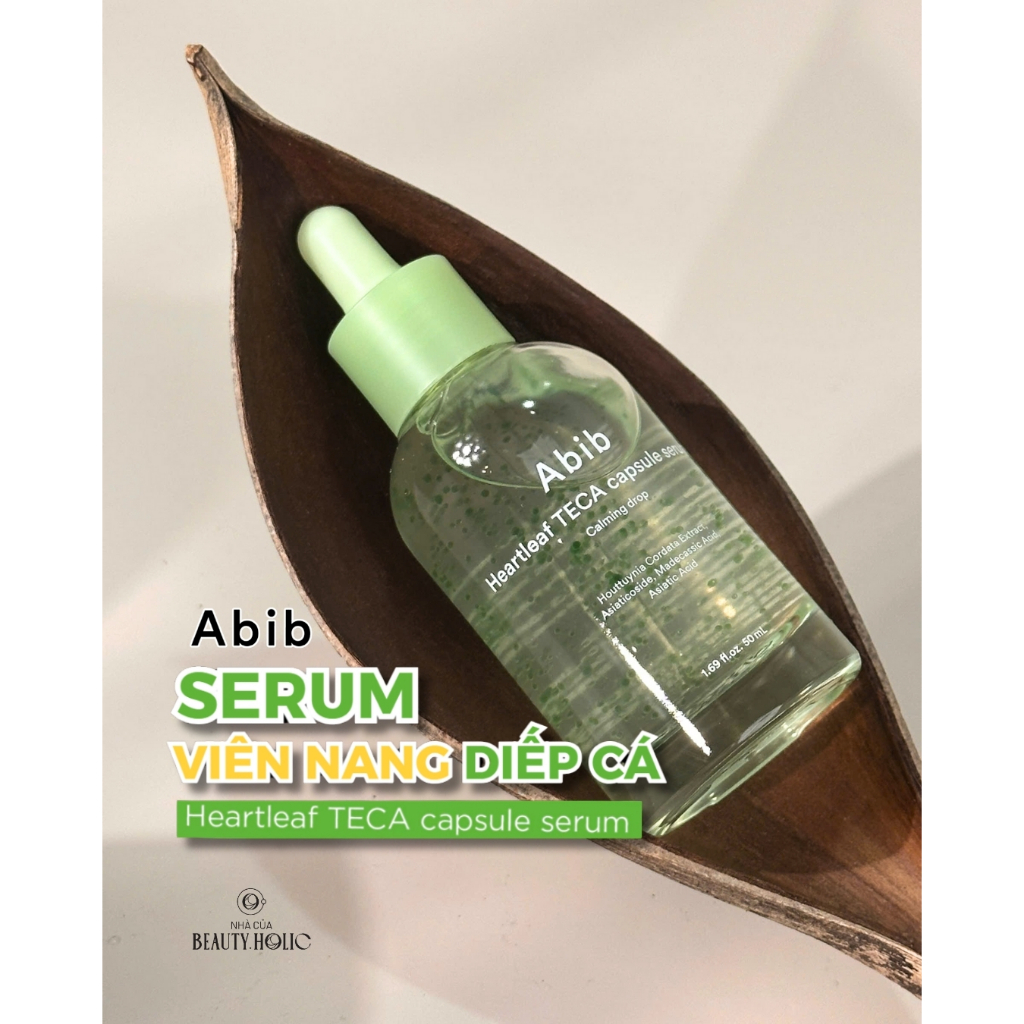 Serum viên nang giảm mụn, làm dịu da ABIB Heartleaf TECA capsule serum Calming drop 50ml
