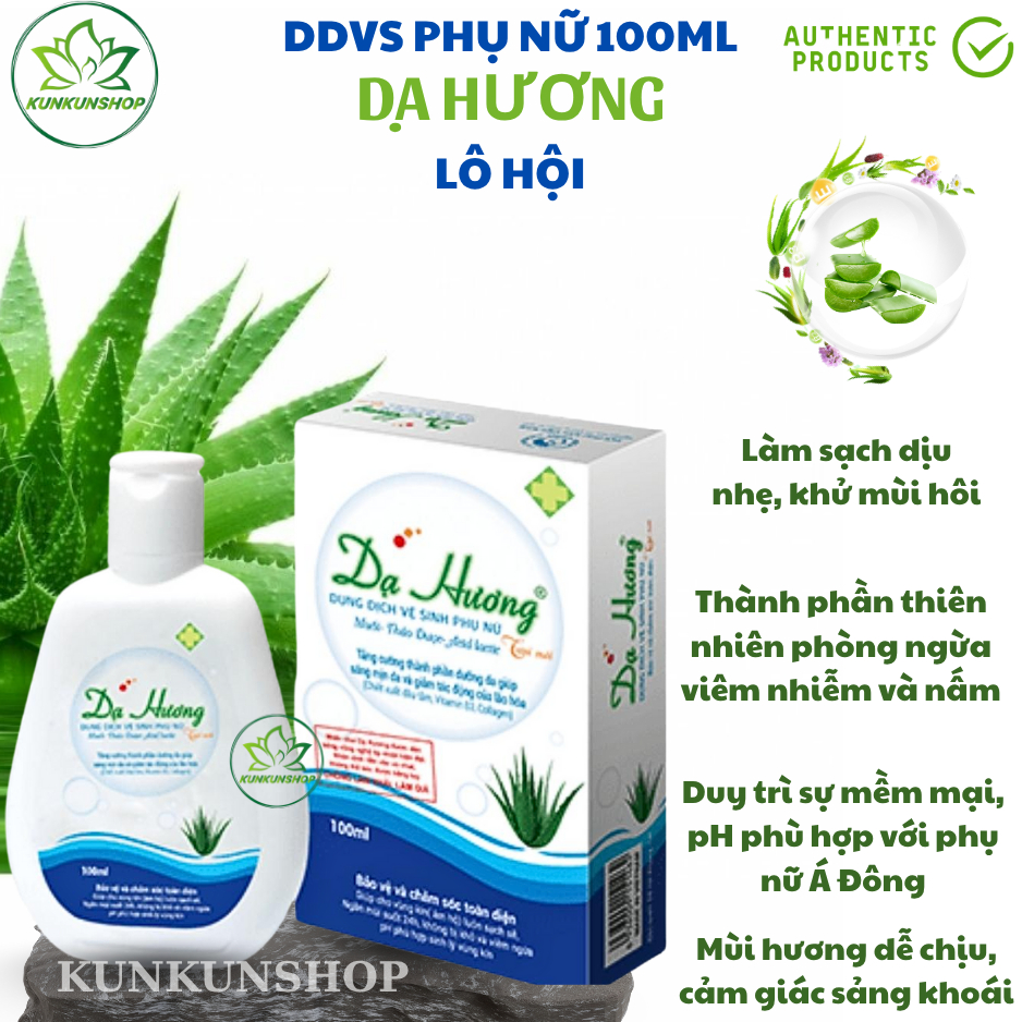 ✔️CHÍNH HÃNG✔️ Dung dịch vệ sinh - Dạ Hương 100ml HƯƠNG LÔ HỘI ( NHA ĐAM)