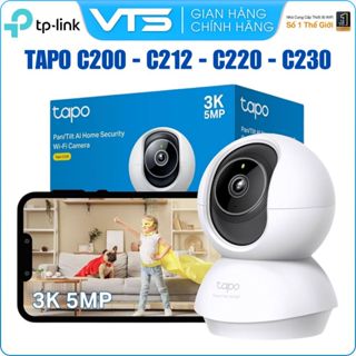 Camera WiFi TP-Link Tapo C200 / C210 / C212 / C220 / C230 | Xoay 360°, Đàm thoại, Full HD – 3K 5MP | Chính Hãng
