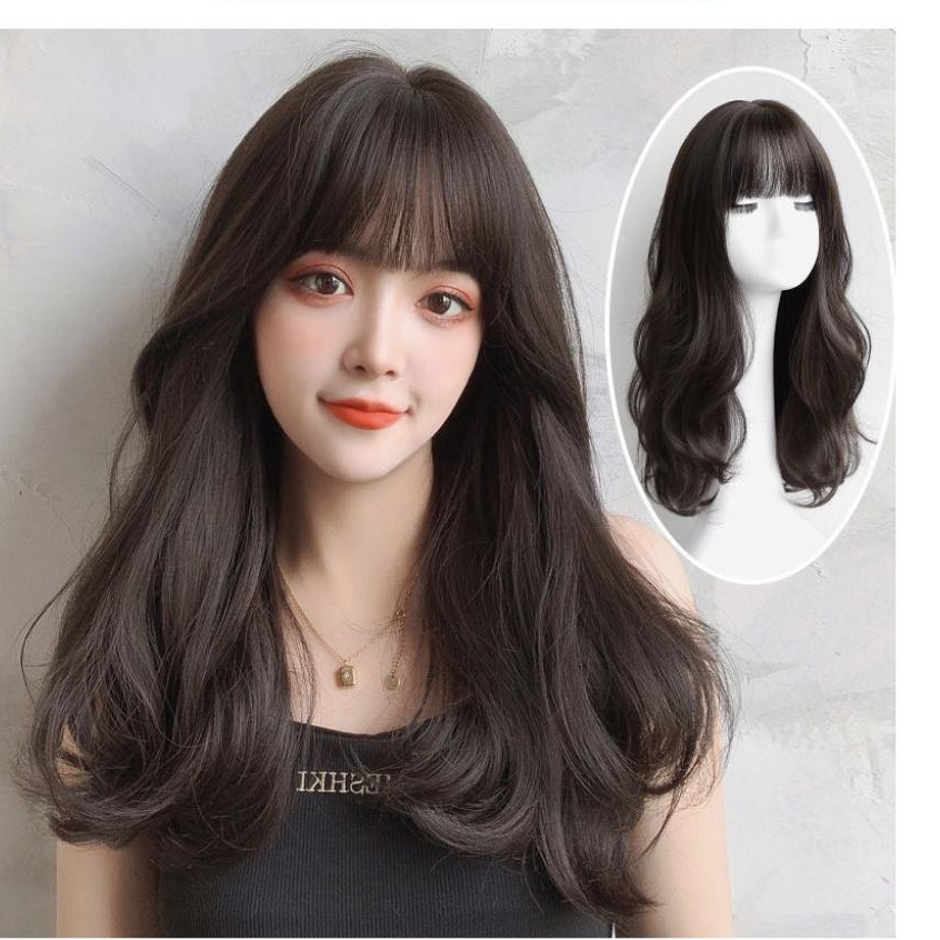 💁‍♀️ TÓC GIẢ NGUYÊN ĐẦU XOĂN NHẸ DÀI 45–60CM – CỨU CÁNH CHO NÀNG TÓC MỎNG, KHÓ VÀO NẾP, C0304