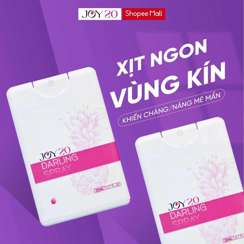 Xịt hôn, xịt ngon, nước hoa vùng kín JOY20 vị trái cây sẵn sàng cho những khoảnh khắc gần gũi đầy cảm xúc chai 20ml