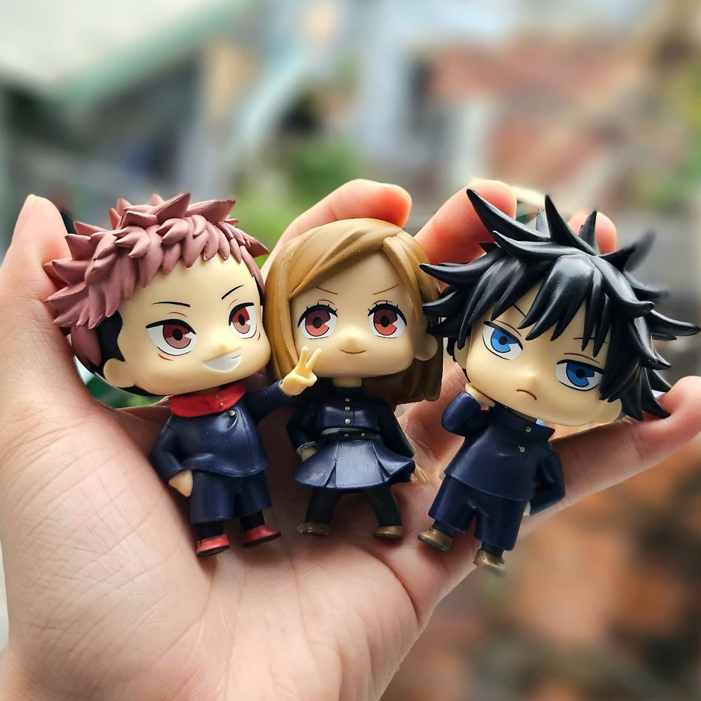 [Sẵn/Video/Ảnh thật] Mô hình Figure Jujutsu Kaisen chibi Gojo Megumi Yuji Nobara chính hãng Bandai