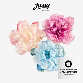 Kẹp Tóc Hoa Mẫu Đơn JKC08 Jussy Official Kẹp Tóc Nữ Size To Sang Chảnh Style Vintage