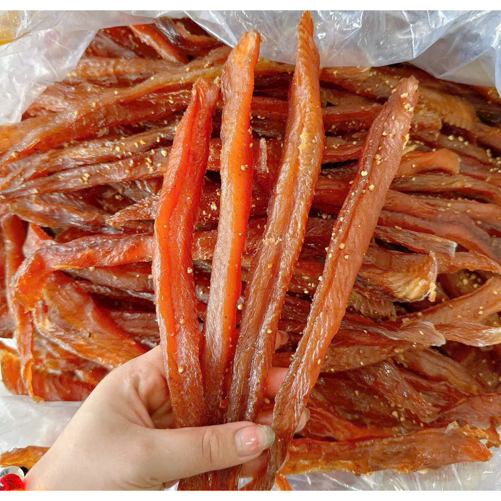 Gói 500Gam Khô Cá Lóc Sợi Phi Lê Ướp Tiêu