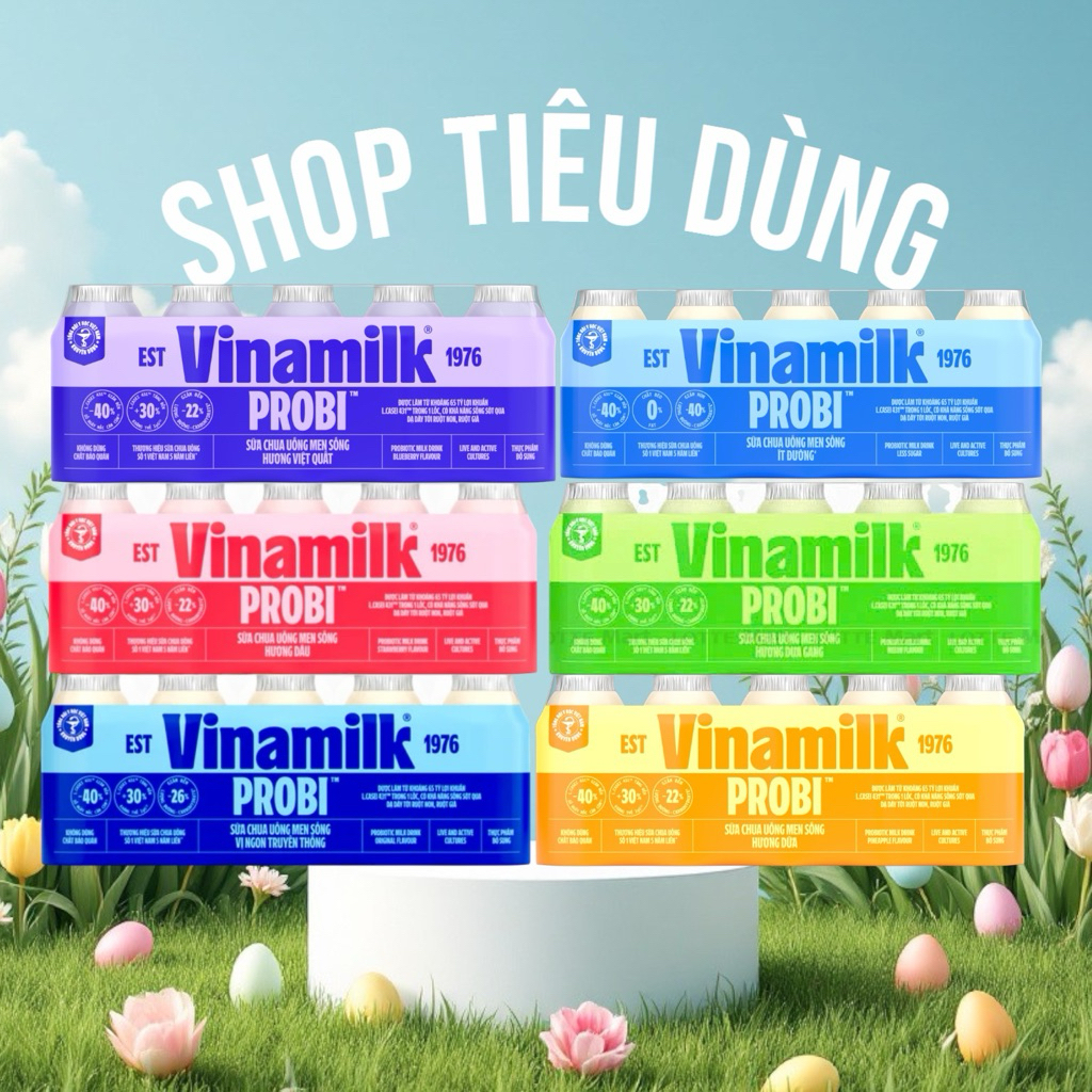 Sữa Chua Uống Probi Vinamilk 65ml 5 Chai – Nhiều Vị