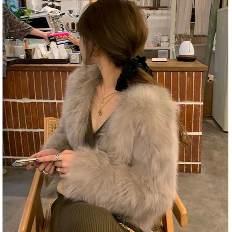 (Sẵn) Áo khoác lông sang chảnh, áo lông hàng loai 1 cao cấp, áo khoác mùa đông mềm mịn chất đẹp | BigBuy360 - bigbuy360.vn