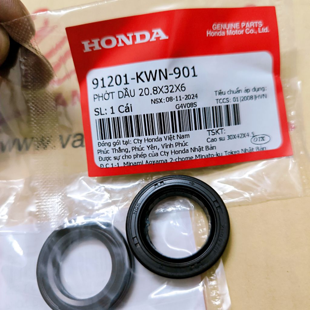 Phớt mâm lửa 20.8*32*6 Ab125, Lead 125, SH125-150 HONDA XỊN phớt điện
