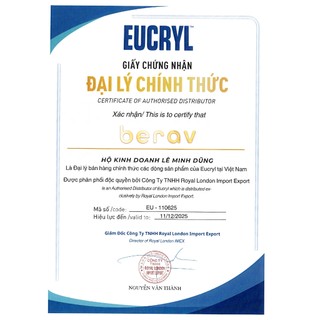 Kem Đánh Răng Bạc Hà Eucryl Toothpaste Tẩy Trắng 62g
