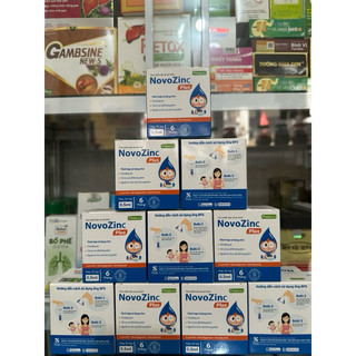 Kẽm hữu cơ NovoZinc Plus dạng tép giúp bé tăng đề kháng , ăn ngon miệng . hộp 20 tép tiện dụng