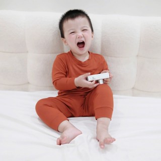 [ĐỦ SIZE] Bộ thun lụa lạnh dài tay cho Bé trai , Bé gái 5 - 20kg, Đồ Bộ Cho Bé Mặc Nhà