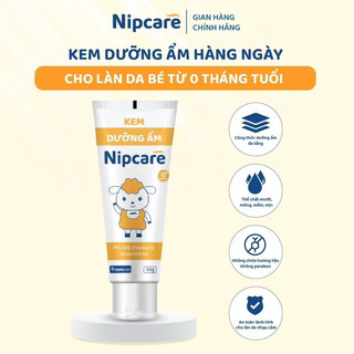  Kem dưỡng ẩm cho bé Nipcare 60g - dùng cho viêm da cơ địa chàm sữa khô da ngăn ngừa kích ứng mẩn ngứa 