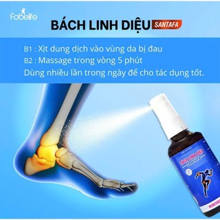 chai xịt xoa bóp linh diệu giảm đau nhanh , 4 tặng 1