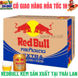  Redbull Thái kẽm và vitamin Thùng 24 lon 250 Ml 