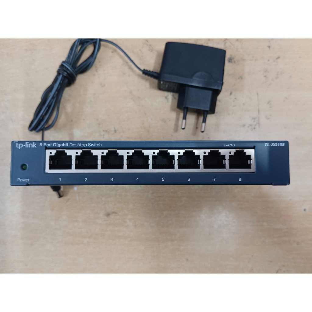 Switch Chia Mạng TPLINK TL-SG108  08 Cổng vỏ Sắt Gigabit (Hàng Cũ).