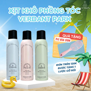 [TẶNG QUÀ] Xịt gội khô phồng tóc VERDANT PARK dầu gội khô kiềm dầu lâu bết mùi hoa quả COSKIN