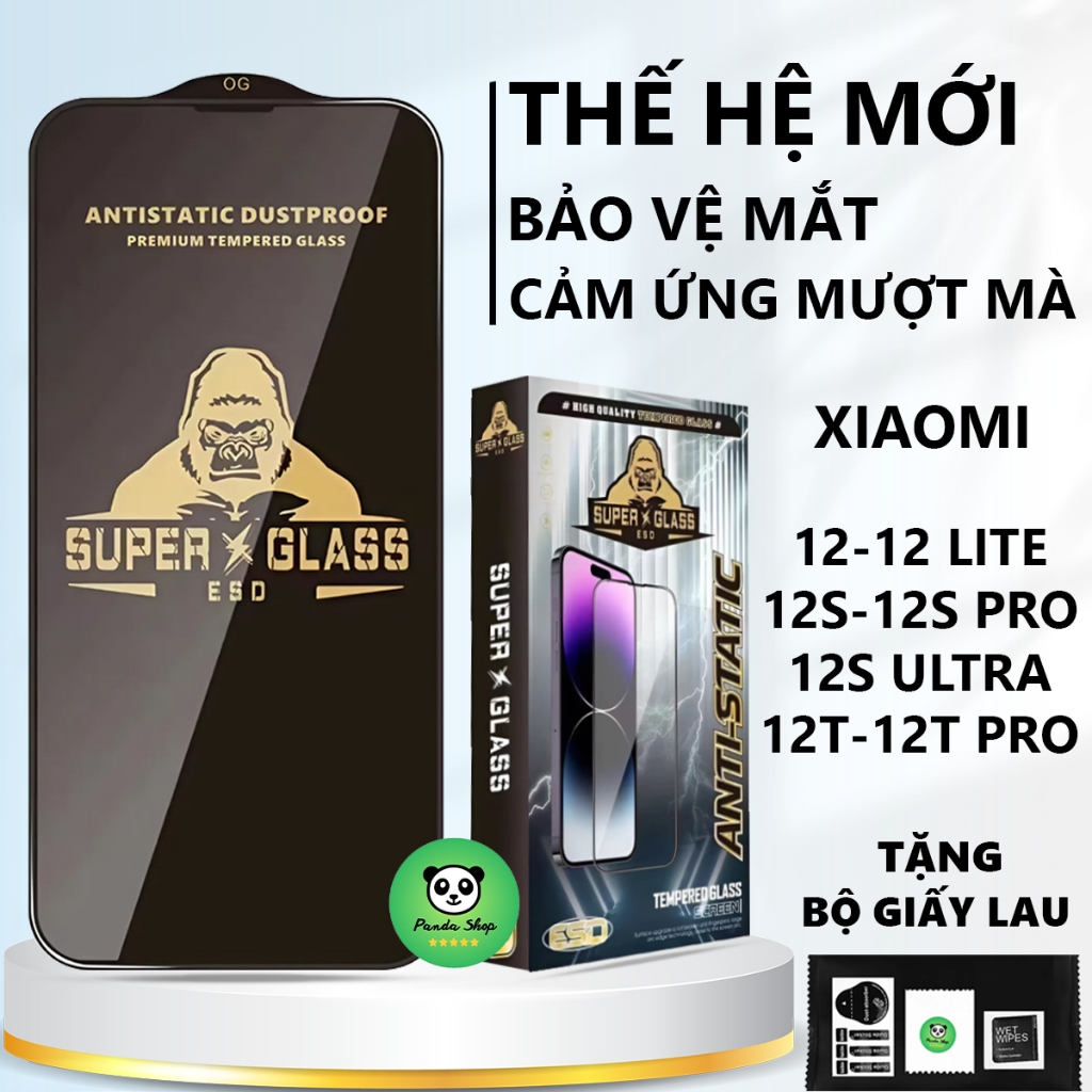 Kính cường lực cao cấp Xiaomi 12/ 12T/ 12S/ 12X/ 12S Pro/ 12S Ultra /12 Lite cảm ứng mượt mà, full m