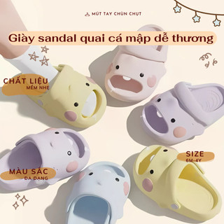  Dép sandal cá mập cho bé trai bé gái từ 6 tháng đến 4 tuổi – đế mềm chống trượt siêu nhẹ dễ thương G5 