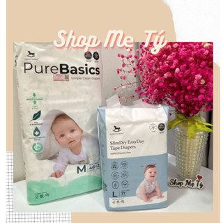 Bỉm tã dán / tã quần Applecrumby Pure Basics siêu mỏng, siêu mịn, siêu thấm cho bé từ sơ sinh size S/ M/ L/ XL