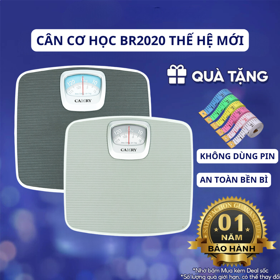 [BẢO HÀNH 1 NĂM] Cân Camry, Cân sức khỏe cơ học Br2020- siêu bền