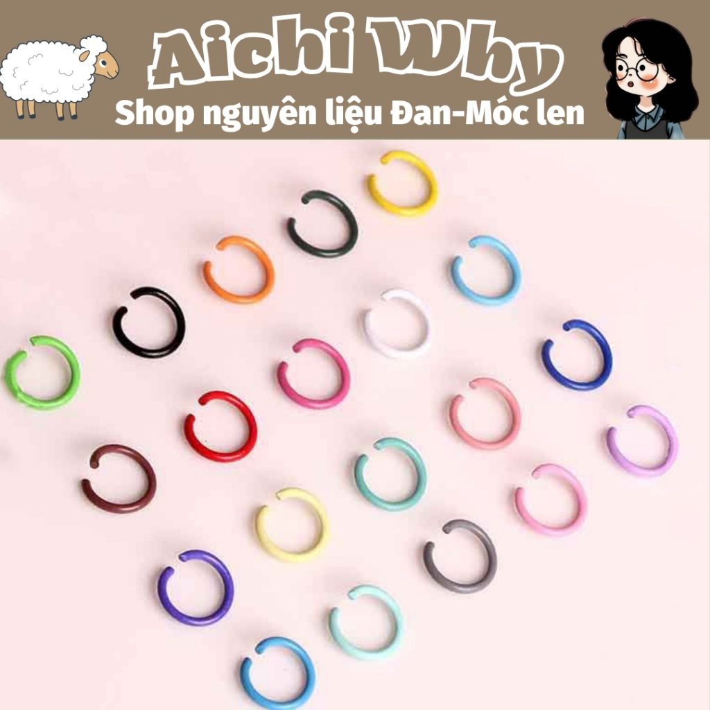 Khoen C nhiều màu sắc gắn vào móc khóa (90 khoen)