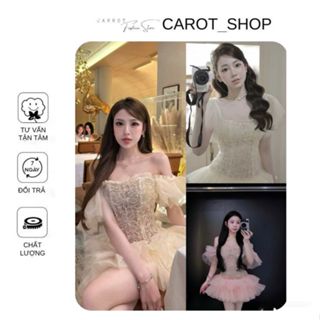 VN04 ( có bigsize-LOẠI 1- DEAL MỞ BÁN ) ĐẦM CÁNH TIÊN REN HOA QC + PHỐI LƯỚI TƠ TÙNG XOÈ Bechi-Dress2  by CarrotShop