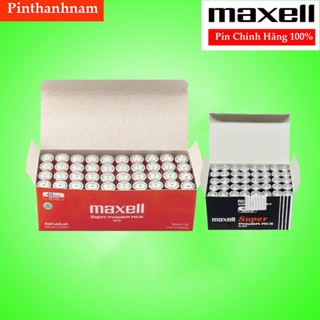  Hộp 40 Viên Pin Maxell AA   AAA 1,5V Siêu Bền Sản Xuất tại Indonesia 