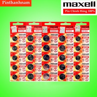  Vỉ 5 Viên Pin Maxell CR2032   CR2025   CR2016   CR1632   CR1620   CR1616   CR1220 Chính Hãng 